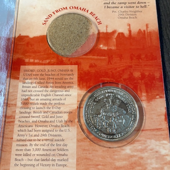 2004 Cook Island D-Day Memorial Silver Coin - Picture 2 of 4